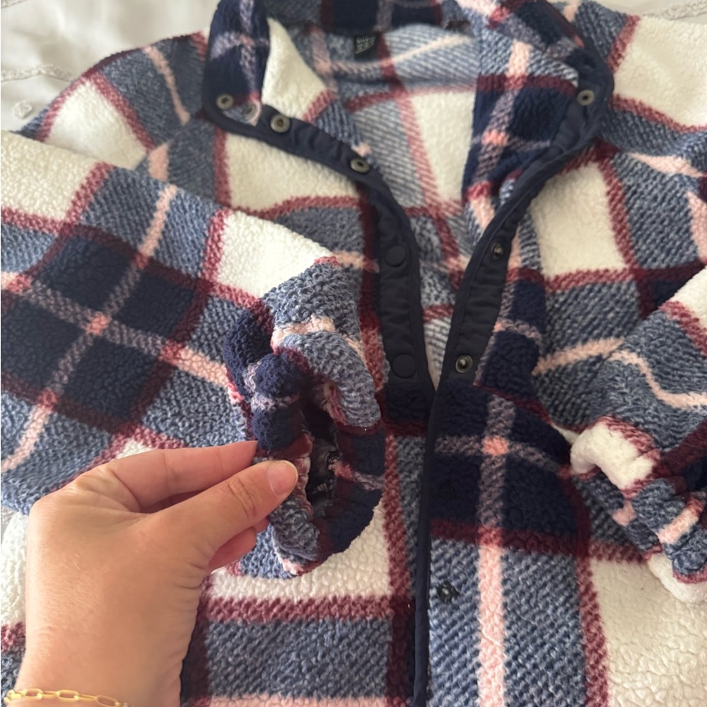 Plaid fleece Jacket medium - Picture 3 of 6